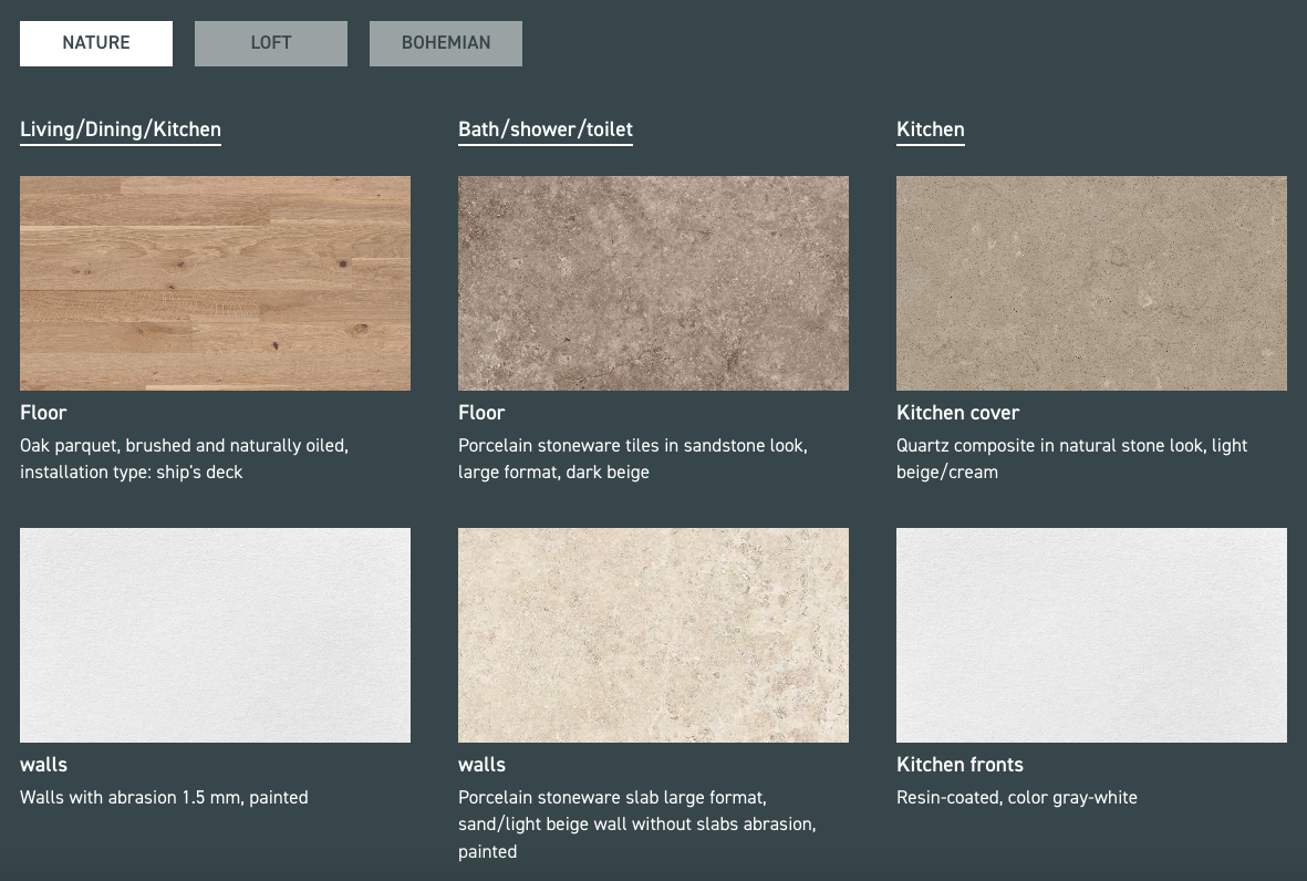 Example design lines