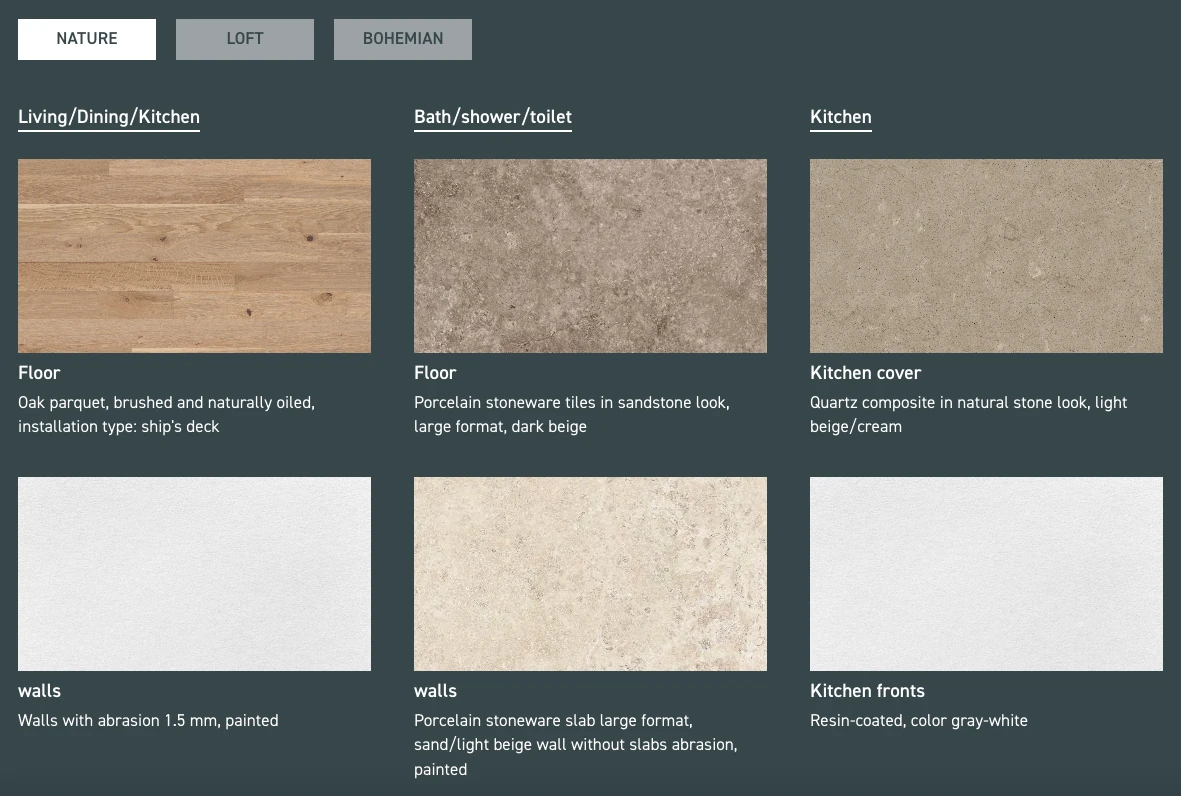 Exemple de lignes de design